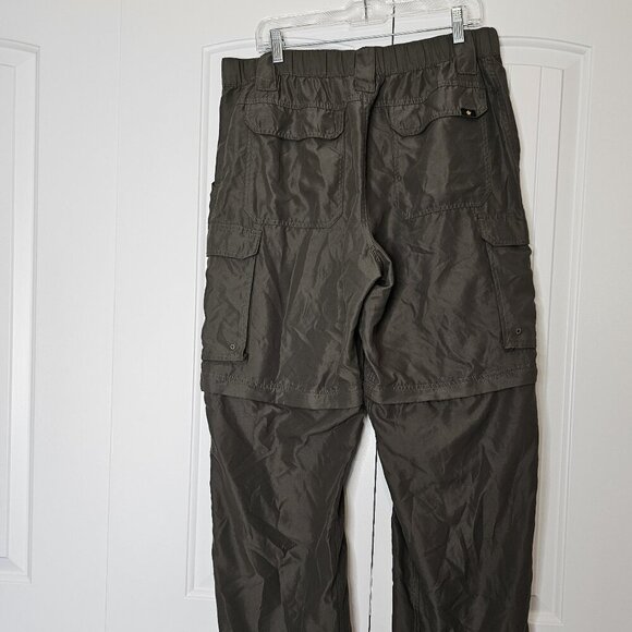 Men's Boy Scouts Of America BSA Switchback Convertible Pants Green Medium - Picture 2 of 8